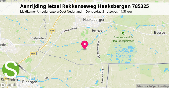 Aanrijding letsel Rekkenseweg Haaksbergen 785325