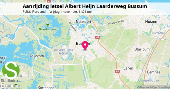 Aanrijding letsel Albert Heijn Laarderweg Bussum