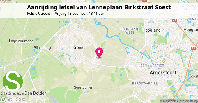 Aanrijding letsel van Lenneplaan Birkstraat Soest