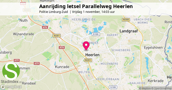 Aanrijding letsel Parallelweg Heerlen