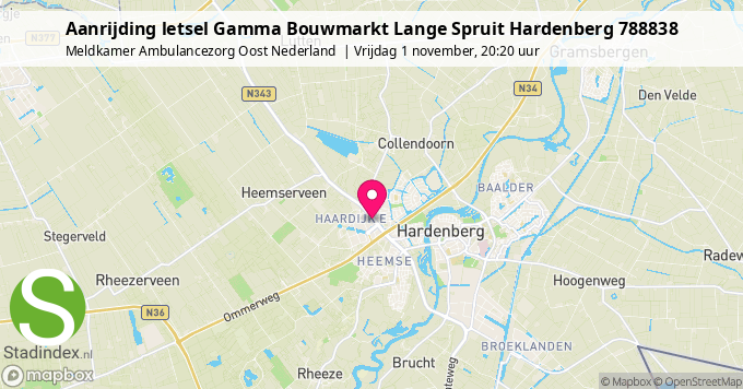 Aanrijding letsel Gamma Bouwmarkt Lange Spruit Hardenberg 788838