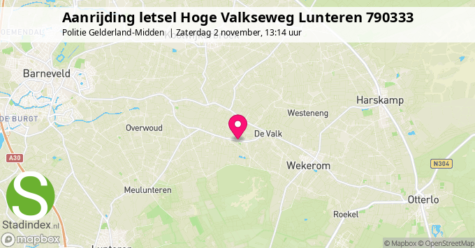 Aanrijding letsel Hoge Valkseweg Lunteren 790333