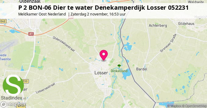 P 2 BON-06 Dier te water Denekamperdijk Losser 052231