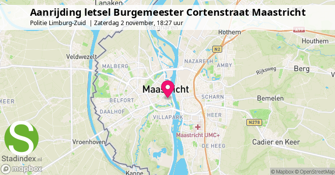 Aanrijding letsel Burgemeester Cortenstraat Maastricht