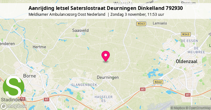 Aanrijding letsel Saterslostraat Deurningen Dinkelland 792930