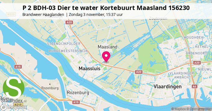 P 2 BDH-03 Dier te water Kortebuurt Maasland 156230