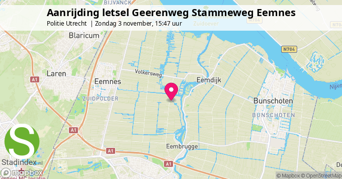 Aanrijding letsel Geerenweg Stammeweg Eemnes