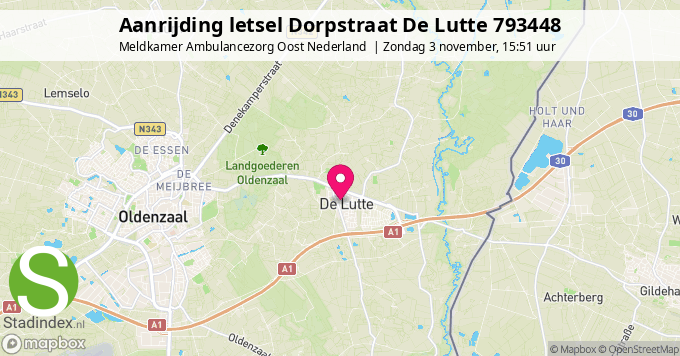 Aanrijding letsel Dorpstraat De Lutte 793448