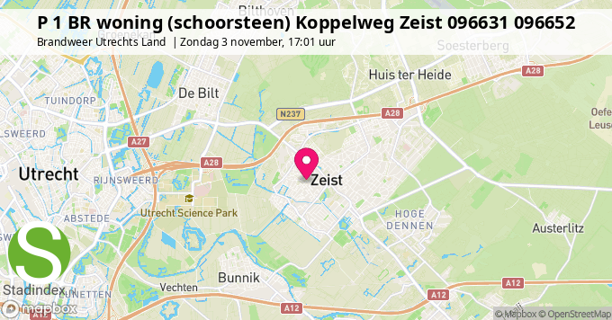 P 1 BR woning (schoorsteen) Koppelweg Zeist 096631 096652