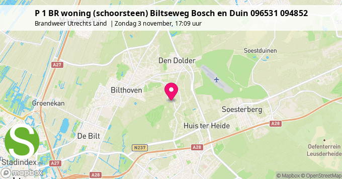 P 1 BR woning (schoorsteen) Biltseweg Bosch en Duin 096531 094852