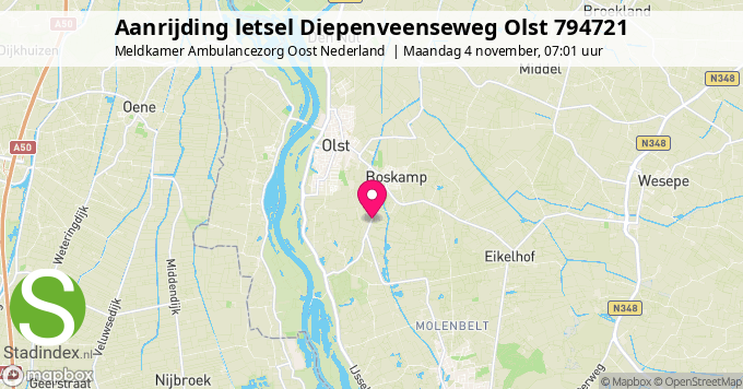 Aanrijding letsel Diepenveenseweg Olst 794721