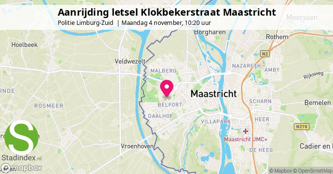 Aanrijding letsel Klokbekerstraat Maastricht