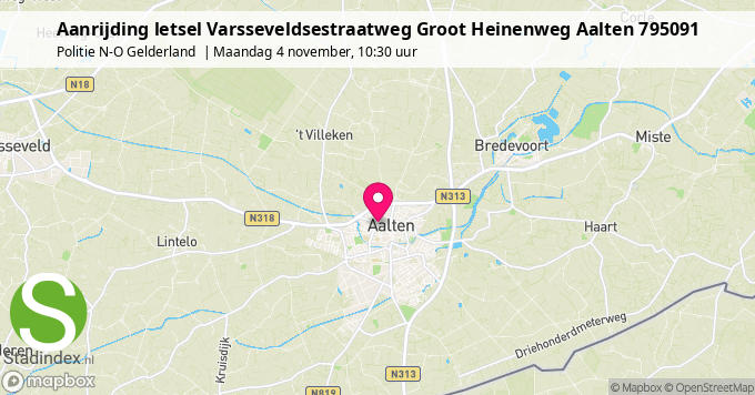 Aanrijding letsel Varsseveldsestraatweg Groot Heinenweg Aalten 795091