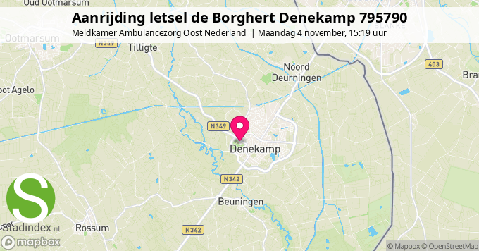 Aanrijding letsel de Borghert Denekamp 795790