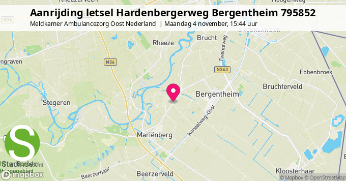 Aanrijding letsel Hardenbergerweg Bergentheim 795852