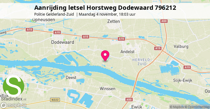 Aanrijding letsel Horstweg Dodewaard 796212