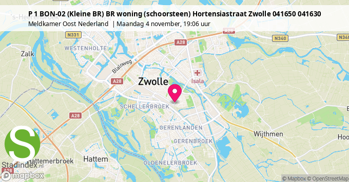 P 1 BON-02 (Kleine BR) BR woning (schoorsteen) Hortensiastraat Zwolle 041650 041630