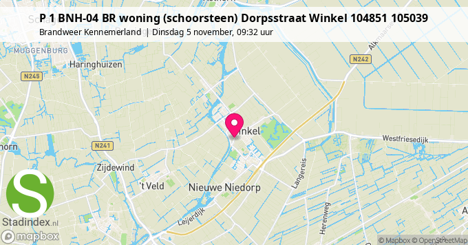 P 1 BNH-04 BR woning (schoorsteen) Dorpsstraat Winkel 104851 105039