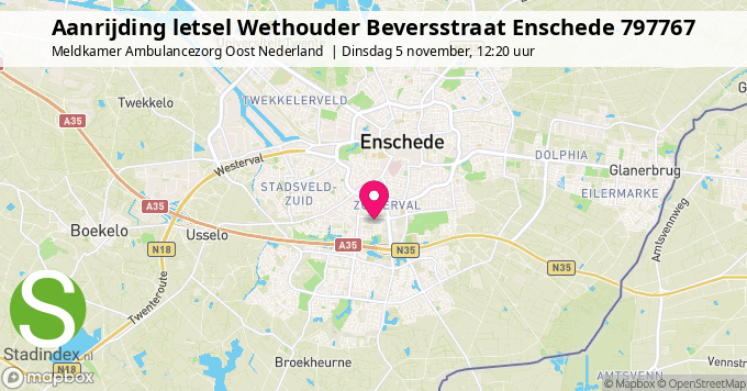 Aanrijding letsel Wethouder Beversstraat Enschede 797767