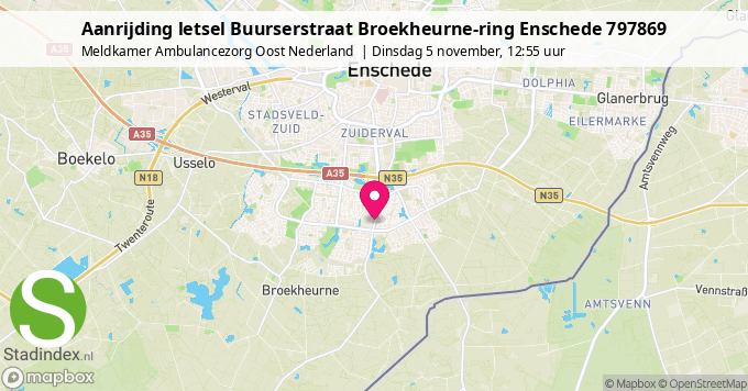 Aanrijding letsel Buurserstraat Broekheurne-ring Enschede 797869