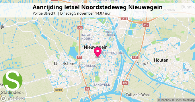 Aanrijding letsel Noordstedeweg Nieuwegein