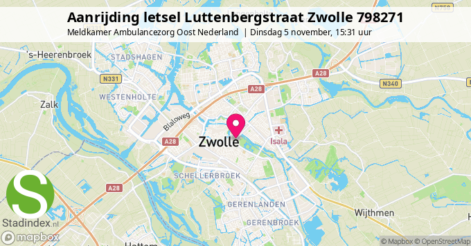 Aanrijding letsel Luttenbergstraat Zwolle 798271