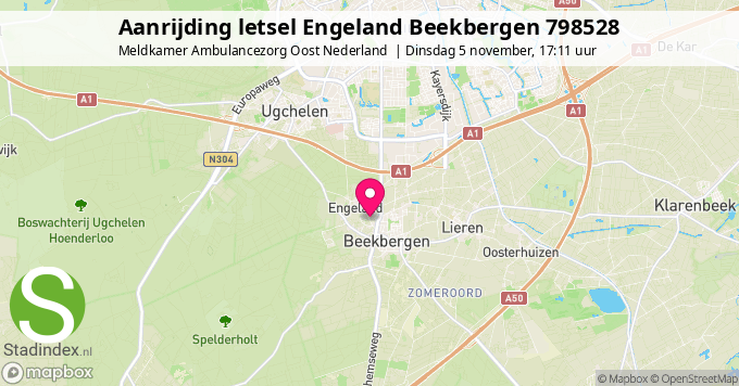 Aanrijding letsel Engeland Beekbergen 798528