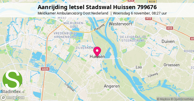 Aanrijding letsel Stadswal Huissen 799676