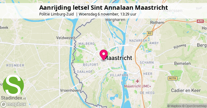 Aanrijding letsel Sint Annalaan Maastricht