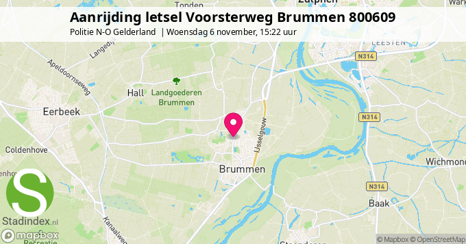 Aanrijding letsel Voorsterweg Brummen 800609