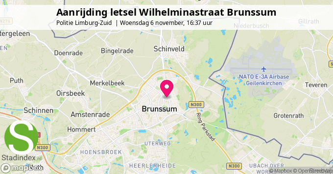 Aanrijding letsel Wilhelminastraat Brunssum