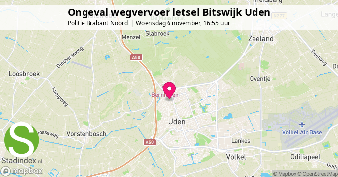 Ongeval wegvervoer letsel Bitswijk Uden