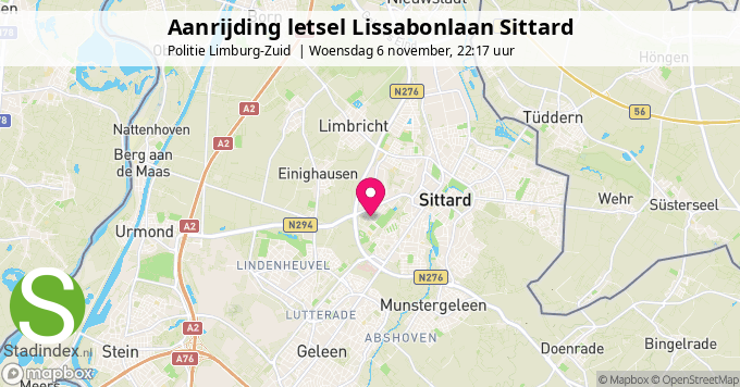 Aanrijding letsel Lissabonlaan Sittard