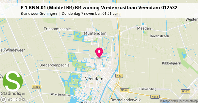 P 1 BNN-01 (Middel BR) BR woning Vredenrustlaan Veendam 012532