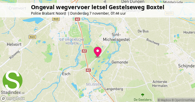 Ongeval wegvervoer letsel Gestelseweg Boxtel