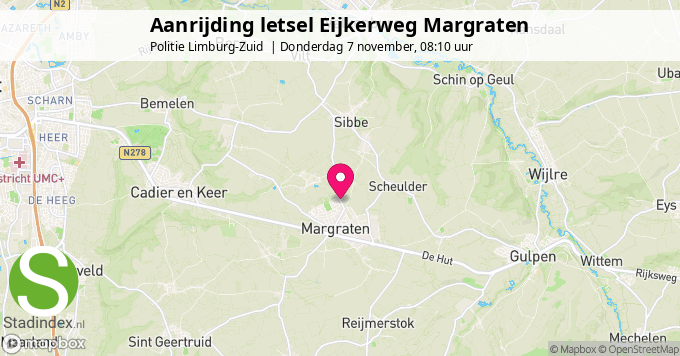 Aanrijding letsel Eijkerweg Margraten