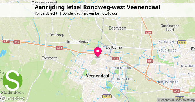 Aanrijding letsel Rondweg-west Veenendaal