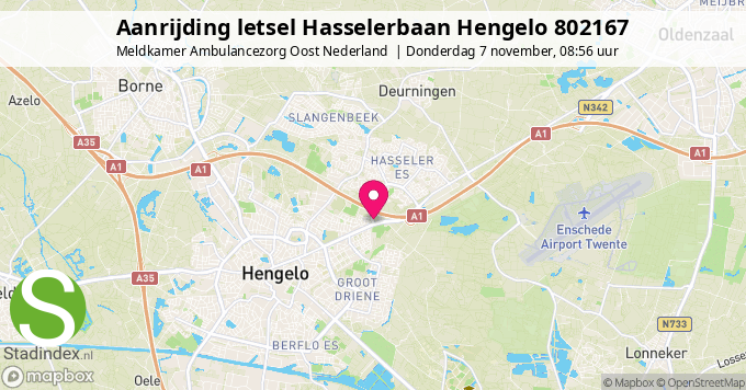 Aanrijding letsel Hasselerbaan Hengelo 802167