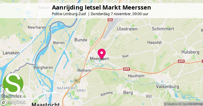 Aanrijding letsel Markt Meerssen