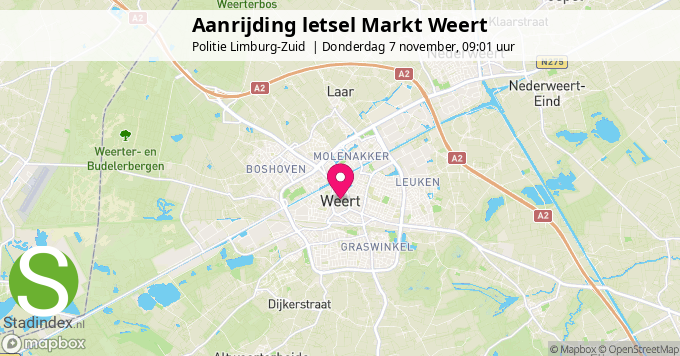 Aanrijding letsel Markt Weert