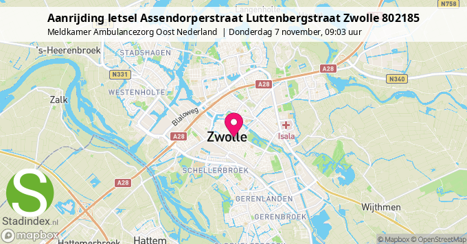 Aanrijding letsel Assendorperstraat Luttenbergstraat Zwolle 802185