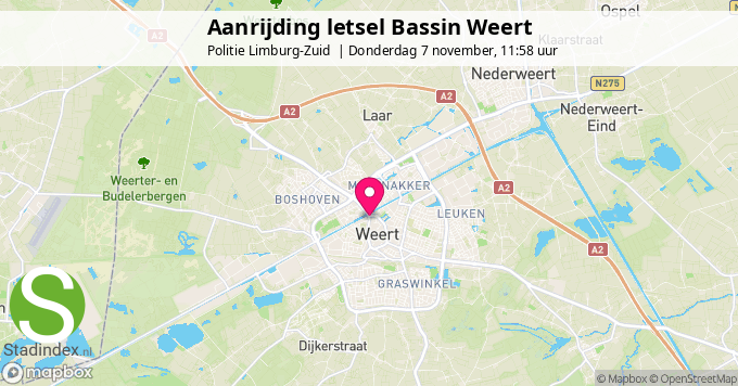 Aanrijding letsel Bassin Weert