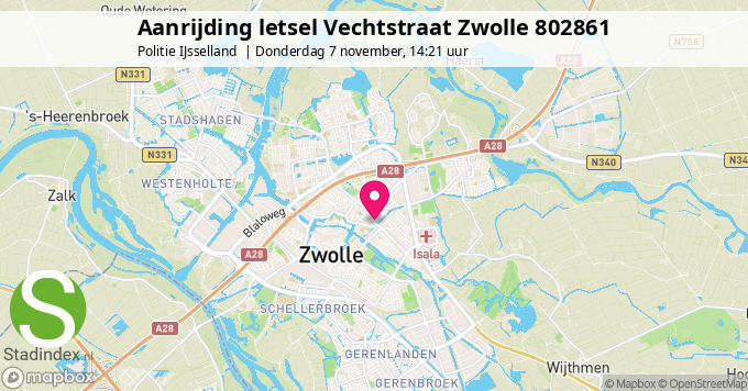 Aanrijding letsel Vechtstraat Zwolle 802861