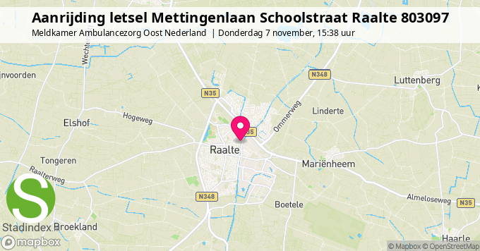 Aanrijding letsel Mettingenlaan Schoolstraat Raalte 803097