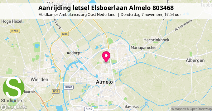 Aanrijding letsel Elsboerlaan Almelo 803468