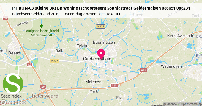 P 1 BON-03 (Kleine BR) BR woning (schoorsteen) Sophiastraat Geldermalsen 086651 086231