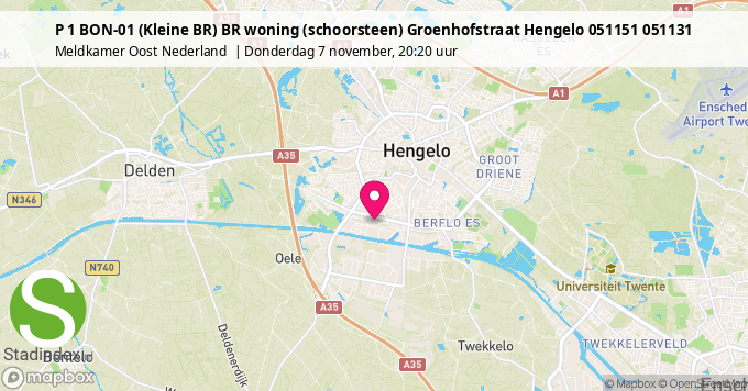 P 1 BON-01 (Kleine BR) BR woning (schoorsteen) Groenhofstraat Hengelo 051151 051131