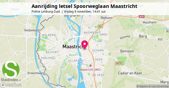 Aanrijding letsel Spoorweglaan Maastricht