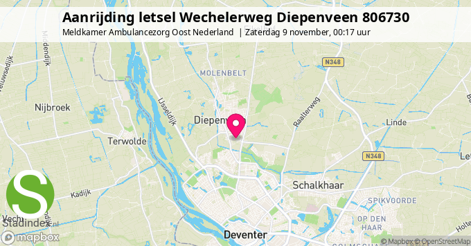 Aanrijding letsel Wechelerweg Diepenveen 806730