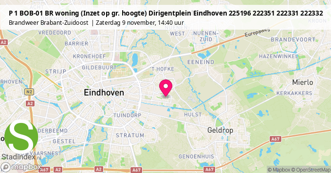 P 1 BOB-01 BR woning (Inzet op gr. hoogte) Dirigentplein Eindhoven 225196 222351 222331 222332